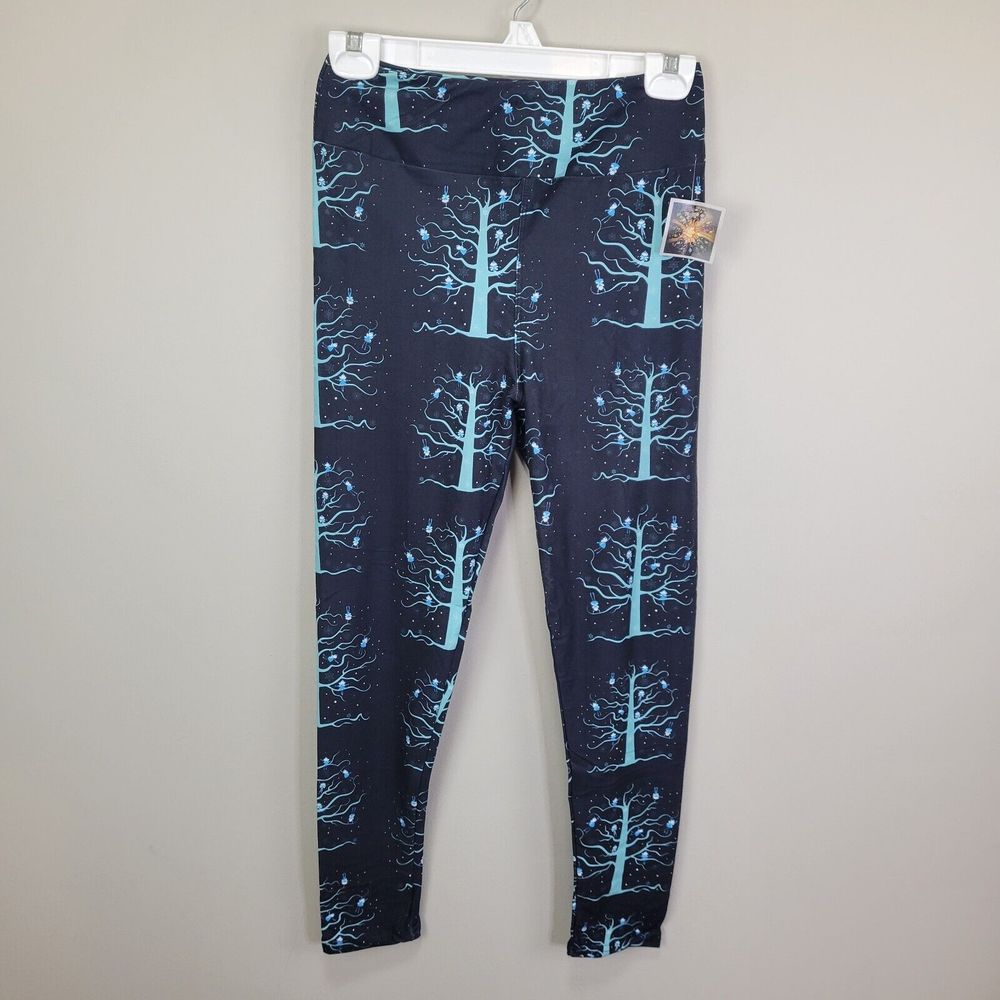 Fairy Tree Polyester Spandex Ankle Leggings One Size Fits All